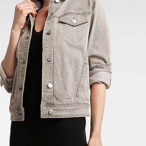 Express Grey Denim Jacket